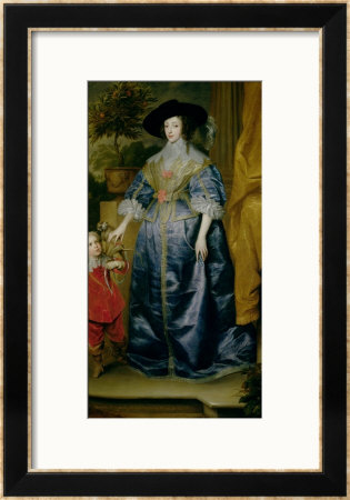 Queen Henrietta Maria And Her Dwarf Sir Jeffrey Hudson, Circa 1633 by Sir Anthony Van Dyck Pricing Limited Edition Print image