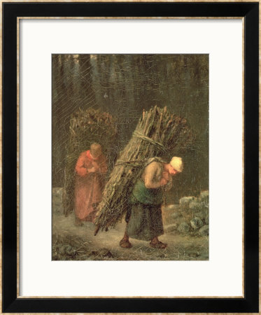Peasant Women With Brushwood, Circa 1858 by Jean-François Millet Pricing Limited Edition Print image