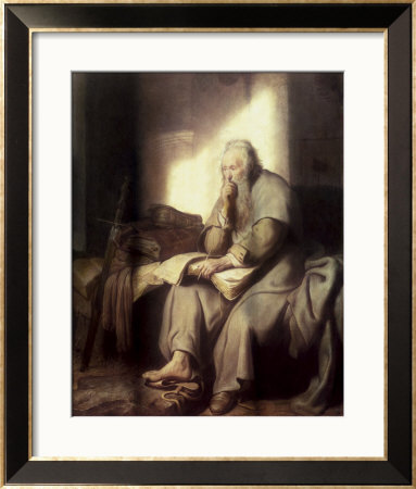 Saint Paul In Prison by Rembrandt Van Rijn Pricing Limited Edition Print image