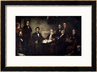 The First Reading Of The Emancipation Proclamation by Francis Bicknell Carpenter Pricing Limited Edition Print image