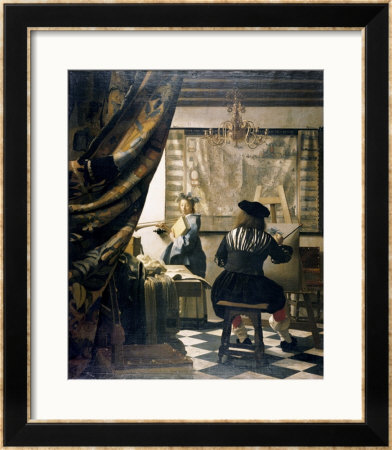 The Artist's Studio by Jan Vermeer Pricing Limited Edition Print image