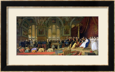 The Reception Of Siamese Ambassadors By Emperor Napoleon Iii At The Palace Of Fontainebleau by Jean-Leon Gerome Pricing Limited Edition Print image