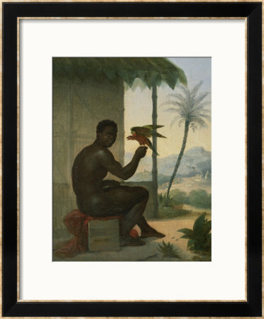 Brazilian Negro With Tropical Bird by Nicolas Antoine Taunay Pricing Limited Edition Print image