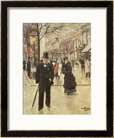 On The Boulevard by Jean Beraud Pricing Limited Edition Print image
