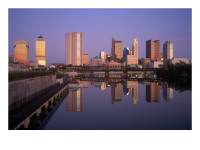 Skyline, Columbus, Ohio by Richard Stockton Pricing Limited Edition Print image