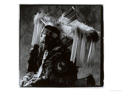 Portrait Of Young Native American Man by John Touscany Pricing Limited Edition Print image