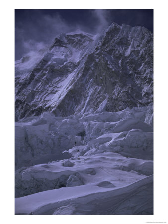 Khumbu Ice Fall And Everest Landscape, Nepal by Michael Brown Pricing Limited Edition Print image