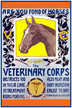 Join The Veterinary Corps by Horst Schreck Pricing Limited Edition Print image