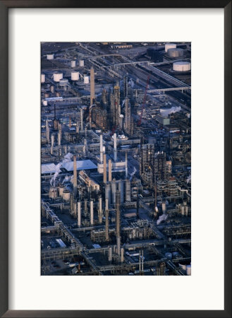 Aerial Of Oil Refinery, Alton, Usa by Jim Wark Pricing Limited Edition Print image