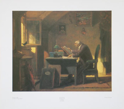 A Visit by Carl Spitzweg Pricing Limited Edition Print image