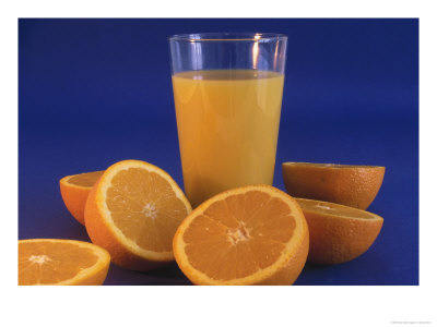 Glass Of Juice And Oranges by Eunice Harris Pricing Limited Edition Print image