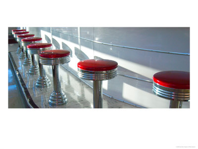 Diner With Counter And Seats by Mitch Diamond Pricing Limited Edition Print image