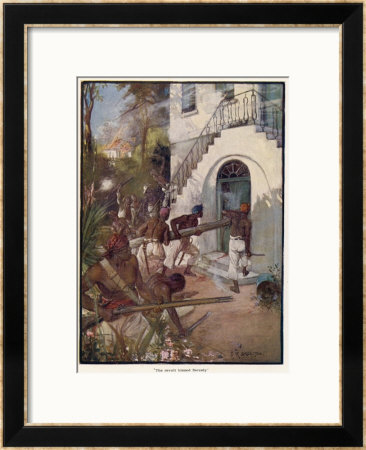 Slave Revolt In Jamaica by J.R. Skelton Pricing Limited Edition Print image