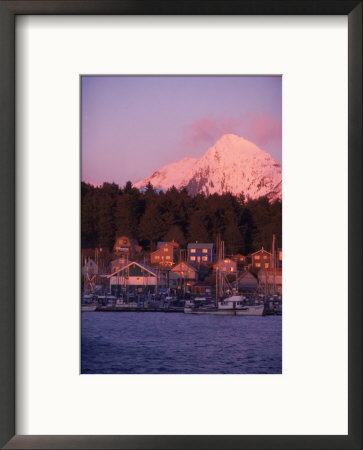 Winter Sunset On An B Harbor, Sitka Alaska by Ernest Manewal Pricing Limited Edition Print image