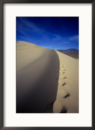 Woman Hiking, Kelso Sand Dune, Ca by Greg Epperson Pricing Limited Edition Print image