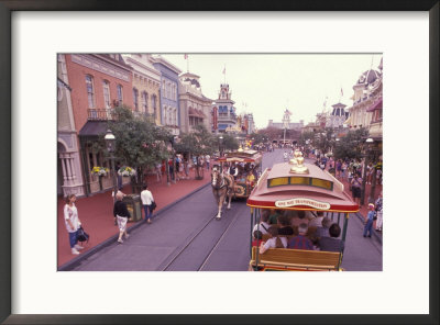 Main Street Usa, Walt Disney World, Magic Kingdom, Orlando, Florida, Usa by Nik Wheeler Pricing Limited Edition Print image