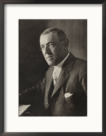 Woodrow Wilson American President And Nobel Prizewinner In 1919 by Lagrelius & Westphal Pricing Limited Edition Print image