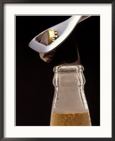 Still Life Of Beer Bottle Being Opened by Michael Marzelli Pricing Limited Edition Print image