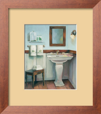 Cottage Sink With Cherrywood by Marilyn Hageman Pricing Limited Edition Print image