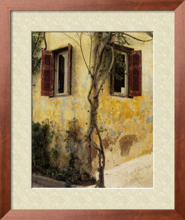 Two Windows, Red Shutters by Zeny Cieslikowski Pricing Limited Edition Print image