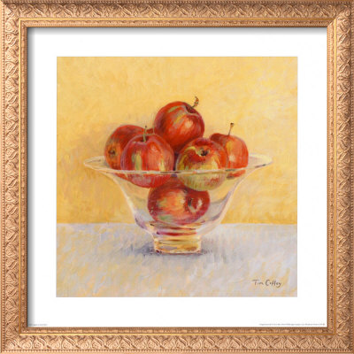 Apples In Glass Bowl by Tim Coffey Pricing Limited Edition Print image