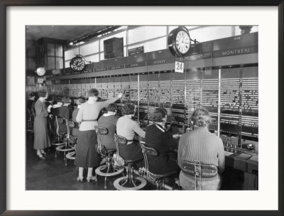 Long Distance Telephone Exchange In London by B. Anthony Stewart Pricing Limited Edition Print image