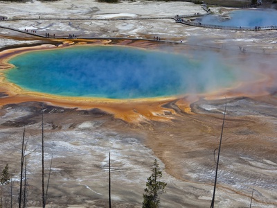 Usa Wyoming Yellowstone National Park Grand Prismatic Spring Elevated View by Fotofeeling Pricing Limited Edition Print image