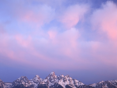 Pink Clouds Over The Teton Range by Pat O'hara Pricing Limited Edition Print image