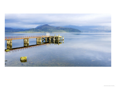 View Along The Old Pier And Across Loch Spelve, Scotland by Elliott Neep Pricing Limited Edition Print image
