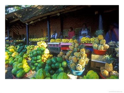 Informal Produce Market, Kwazulu-Natal, South Africa by Roger De La Harpe Pricing Limited Edition Print image