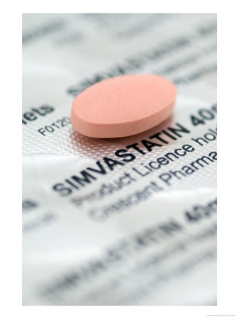 Simvastatin Tablet On Top Of Blister Pack by Geoff Kidd Pricing Limited Edition Print image
