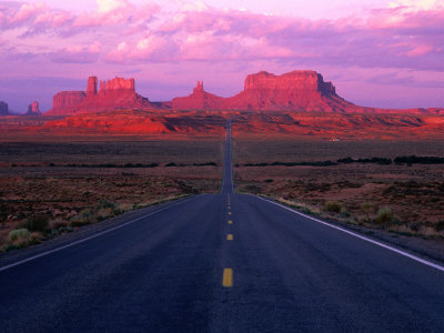 Rock Formations At Sunset, Monument Valley Navajo Tribal Park, Usa by Peter Hendrie Pricing Limited Edition Print image