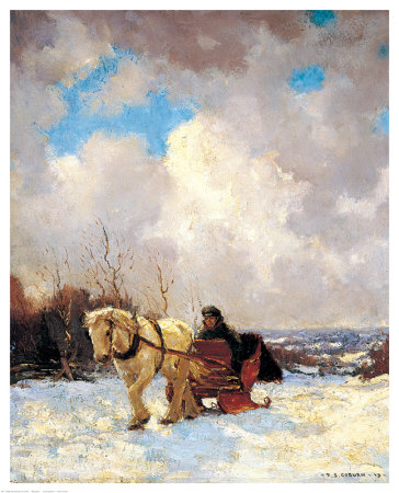 March Morning, The Red Cariole by Frederick Simpson Coburn Pricing Limited Edition Print image