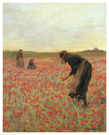Girls In Poppy Field by Lawren Morris Pricing Limited Edition Print image