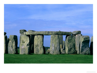 Abstract Of Stones At Stonehenge, England by Bill Bachmann Pricing Limited Edition Print image