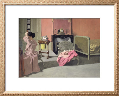 Woman Doing Her Hair, 1900 by Félix Vallotton Pricing Limited Edition Print image