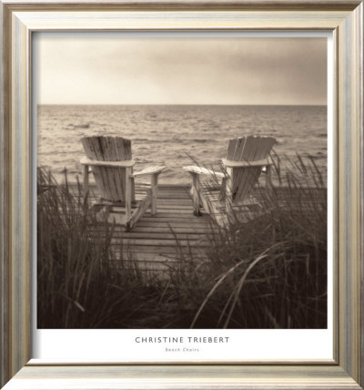 Beach Chairs by Christine Triebert Pricing Limited Edition Print image