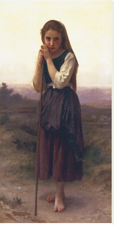 The Little Shepherdess by William Adolphe Bouguereau Pricing Limited Edition Print image