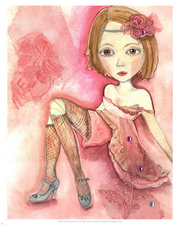 Pink Girl by Lealand Eve Pricing Limited Edition Print image