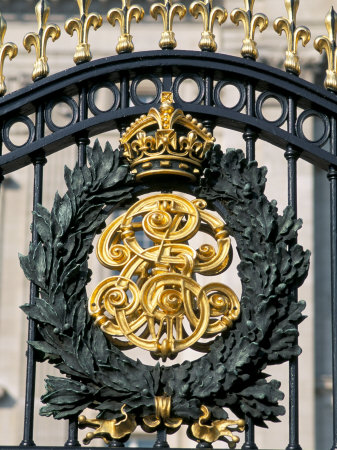 Close-Up Of Gate, Buckingham Palace, London, England, United Kingdom by Brigitte Bott Pricing Limited Edition Print image