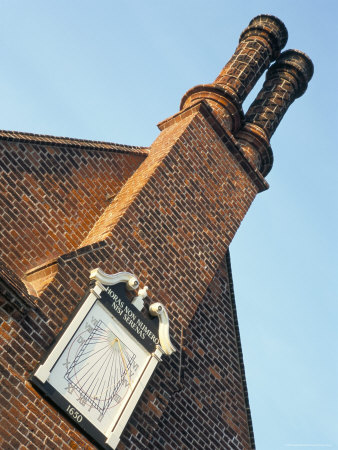 Sundial Dated 1650, On 16Th Century Moot Hall, Aldeburgh, Suffolk, England, United Kingdom by Brigitte Bott Pricing Limited Edition Print image