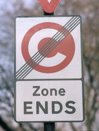 Congestion Charge Sign, London, England, United Kingdom by Brigitte Bott Pricing Limited Edition Print image
