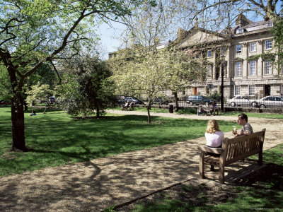 Queen Square, Built By John Wood In 1730, Bath, Avon, England, United Kingdom by Brigitte Bott Pricing Limited Edition Print image