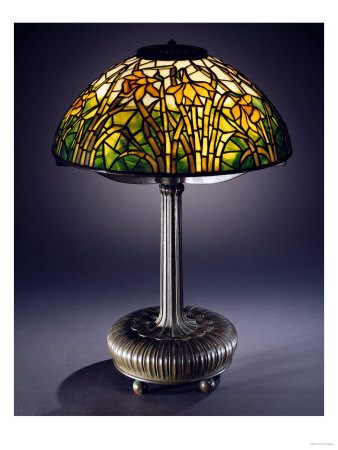 A 'Daffodil' Leaded Glass And Bronze Table Lamp by Daum Pricing Limited Edition Print image