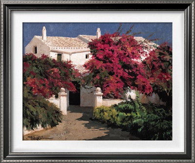 Buganvillas Al Sol I by Poch Romeu Pricing Limited Edition Print image