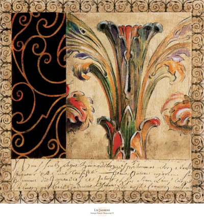 Antique French Manuscript Ii by Elizabeth Jardine Pricing Limited Edition Print image