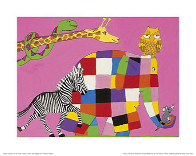 Elmer's Friends Are All Different by David Mckee Pricing Limited Edition Print image