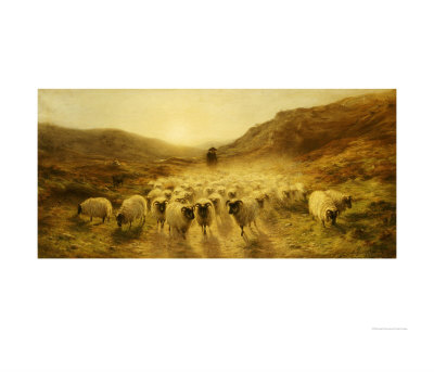 Leaving The Hills, 1874 by Joseph Farquharson Pricing Limited Edition Print image