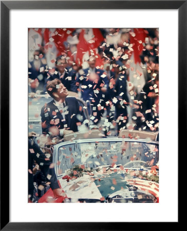 Us President John F. Kennedy Receiving A Ticker Tape Parade During A State Visit To Mexico by John Dominis Pricing Limited Edition Print image