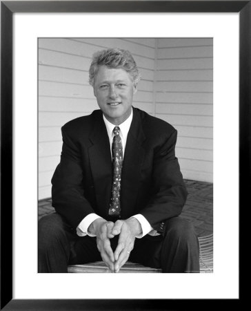 Portrait Of President Bill Clinton by Alfred Eisenstaedt Pricing Limited Edition Print image